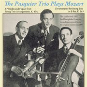 The Pasquier Trio Plays Mozart cover image