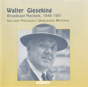 Gieseking Broadcast Recitals (1949-1951) cover image