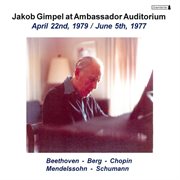Jakob Gimpel At Ambassador Auditorium, Vol. 3 (1979, 1977) cover image