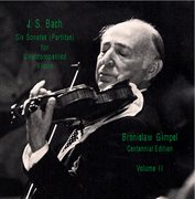 Bach : 6 Sonatas (partitas) For Unaccompanied Violin, Vol. 2 cover image