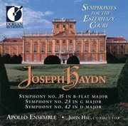 Haydn, F.j. : Symphonies. Nos. 23, 35, 42 cover image