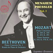 Manahem Pressler, Vol. 3 : Mozart, Beethoven cover image