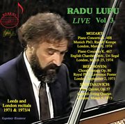 Radu Lupu Live, Vol. 3 cover image