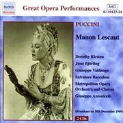 Puccini : Manon Lescaut (kirsten, Björling) (1949) cover image