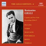 Gigli, Beniamino : Gigli Edition, Vol.  4. Camden And New York Recordings (1926-1927) cover image