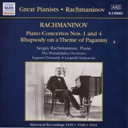 Rachmaninov : Piano Concertos Nos. 1 And 4 (rachmaninov) (1939-1941) cover image