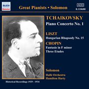 Tchaikovsky : Piano Concerto No. 1/ Chopin. Etudes (solomon) (1929-1930) cover image
