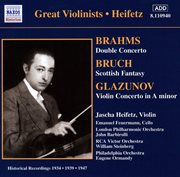 Brahms / Glazunov : Violin Concertos (heifetz) (1934, 1939) cover image