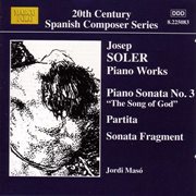 Soler, J. : Piano Sonata No. 3 / Partita cover image