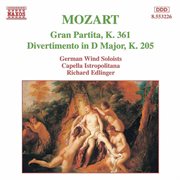 Mozart : Gran Partita / Divertimento, K. 205 cover image