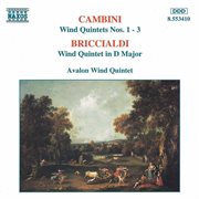Cambini : Wind Quintets Nos. 1-3 / Briccialdi. Wind Quintet In D Major cover image