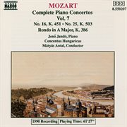 Mozart : Piano Concertos Nos. 16 And 25 / Rondo, K. 386 cover image
