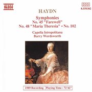 Haydn : Symphonies, Vol.  4 (nos. 45, 48, 102) cover image