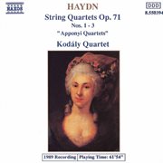 Haydn : String Quartets Op. 71, Apponyi Quartets cover image
