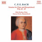 Bach, C.p.e. : Sonatas For Flute And Harpsichord, Wq. 83-87 cover image