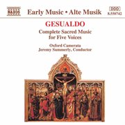 Gesualdo : Sacred Music For Five Voices (complete) cover image
