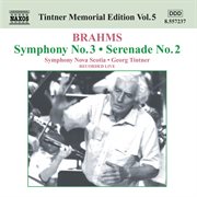 Tintner Memorial Edition, Vol. 5 : Brahms cover image