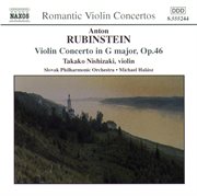 Rubinstein : Violin Concerto. Cui. Suite Concertante cover image