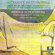 Zemlinsky : 2 Satze. Schoenberg. String Quartet In D Major & String Trio, Op. 45 cover image