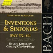 Bach, J.s. : Inventions And Sinfonias, Bwv 772-801 cover image