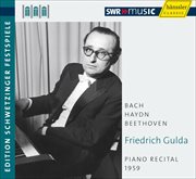 Friedrich Gulda : Piano Recital (schwetzinger Festspiele Edition, 1959) cover image