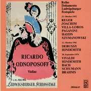 Ricardo Odnoposoff Bei Den Ludwigsburger Festspielen cover image