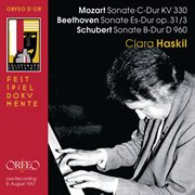 Mozart, Beethoven & Schubert : Piano Sonatas (live) cover image