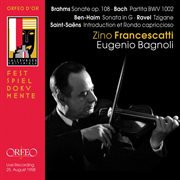 Brahms, Bach, Ben-Haim & Others : Works For Violin (live) cover image
