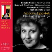 Schubert, Brahms & Mussorgsky : Lieder (live) cover image