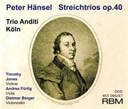 Peter Hänsel: String Trios Op. 40 cover image