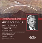 Beethoven : Missa Solemnis In D Major, Op. 123 (live) cover image