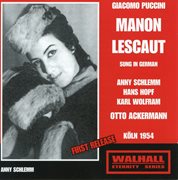 Puccini : Manon Lescaut (sung In German) [recorded 1954 & 1960] cover image