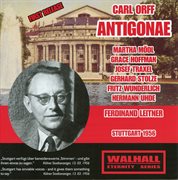 Orff : Antigonae (recorded 1956) cover image