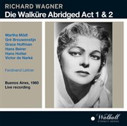 Die Walküre : Abridged Act 1 And 2 cover image