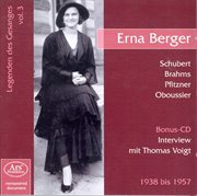 Legenden Des Gesänges, Vol. 3 : Erna Berger cover image