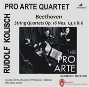 Beethoven : String Quartets Op. 18 Nos. 1, 3, 5 & 6 cover image