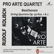Beethoven : String Quartets, Op. 59 Nos. 1 & 2 (live) cover image