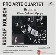 Brahms : Piano Quintet, Op. 34 cover image