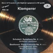 Lp Pure, Vol. 31 : Klemperer Conducts Schubert & Beethoven (historical Recordings) cover image