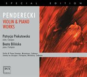 Penderecki : Violin & Piano Works cover image