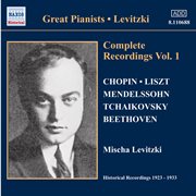 Levitzki, Mischa : Complete Recordings, Vol.  1 (1924-1928) cover image