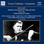 Mozart : Sinfonia Concertante / Elgar. Violin Sonata (sammons) (1926-1935) cover image