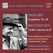 Mozart : Symphony No. 40 / Beethoven. Violin Concerto cover image