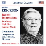 Erickson : Orchestral, Chamber And Vocal Music cover image