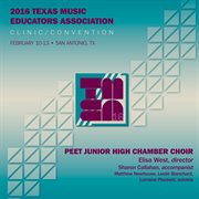 2016 Texas music educators association (tmea) : Peet Junior High chamber choir cover image