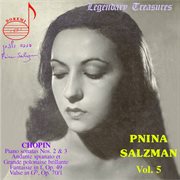 Pnina Salzman, Vol. 5 : Chopin (live) cover image