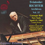 Richter Archives, Vol. 15 : 1965 Carnegie Hall Recital (live) cover image