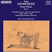 Hindemith : Piano Works, Vol.  1 cover image