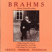 Brahms : Historic Sonata Recordings cover image