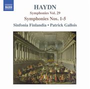 Haydn : Symphonies, Vol. 29 (nos. 1, 2, 3, 4, 5) cover image